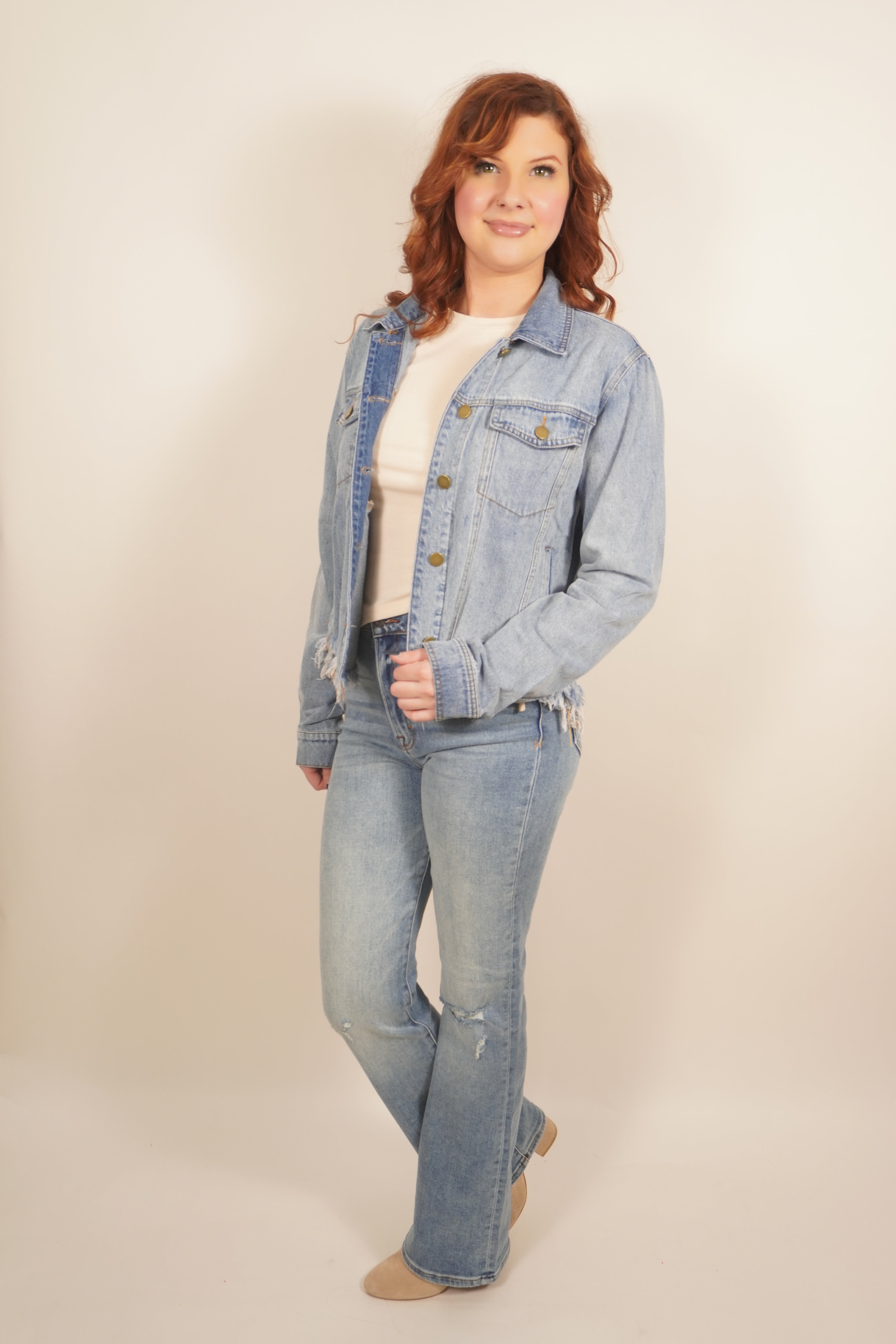 Vintage Boot Cut High Waisted Jeans 